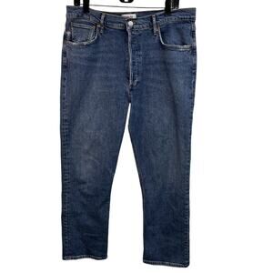 AGOLDE Riley High Rise Cropped Organic Cotton Jeans Size 32